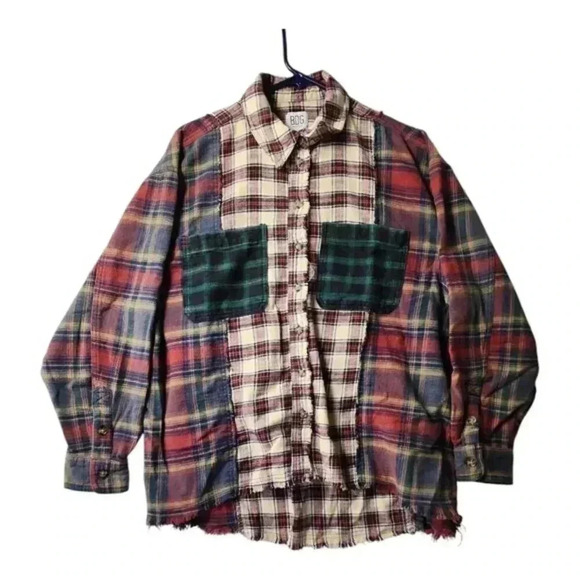 Urban Outfitters (BDG) Tops - BDG Robbie Spliced Flannel Shirt‎ from Urban Outfitters!